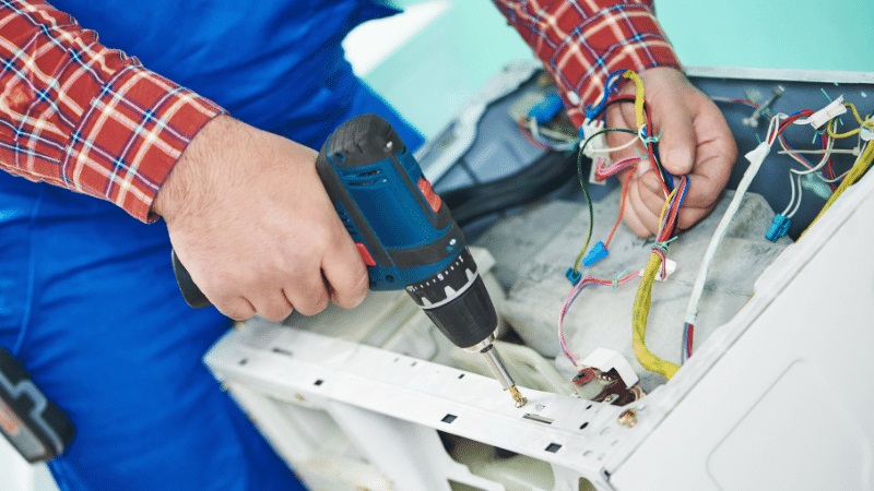 Gördes Profilo Profilo çamaşır makinesi kart tamiri – Su almama arızası orijinal parça ile giderildi. - Teknik servis örneği